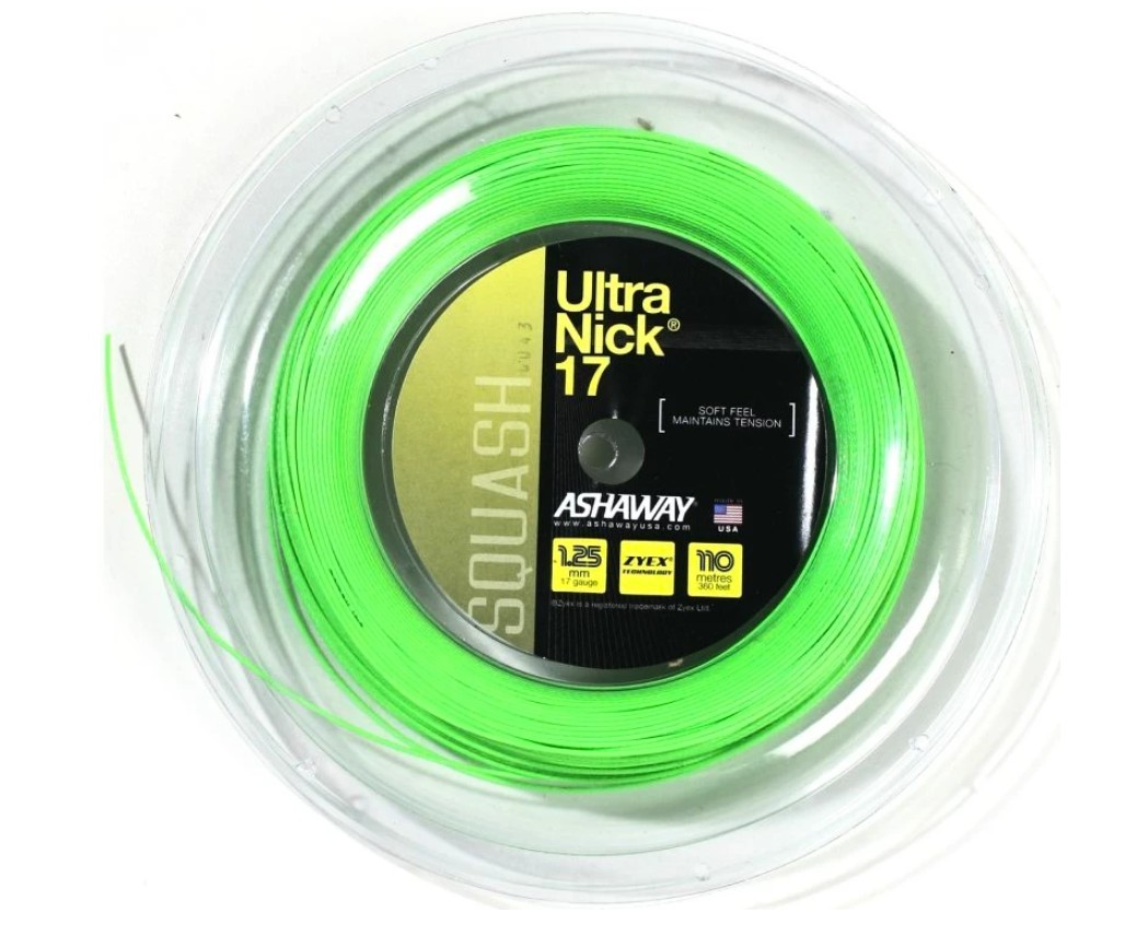 Ashaway Ultranick 17 neon 1.25 - odmotáno 9m
